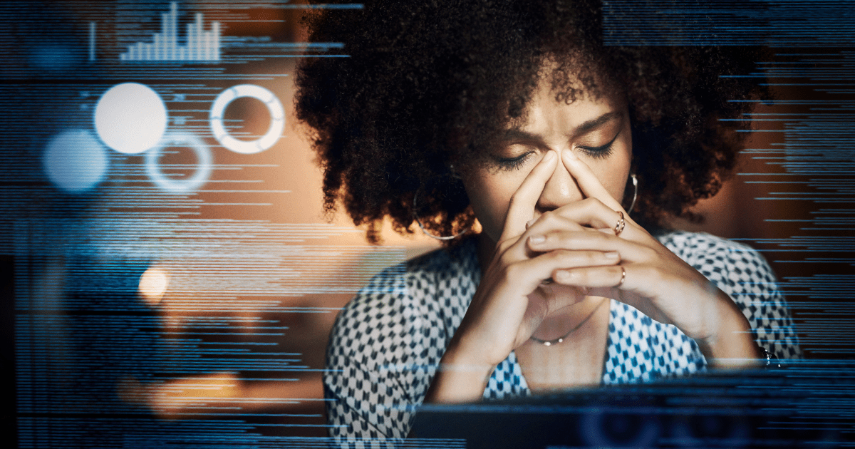 Image of a female attorney thinking of ways to market her law firm